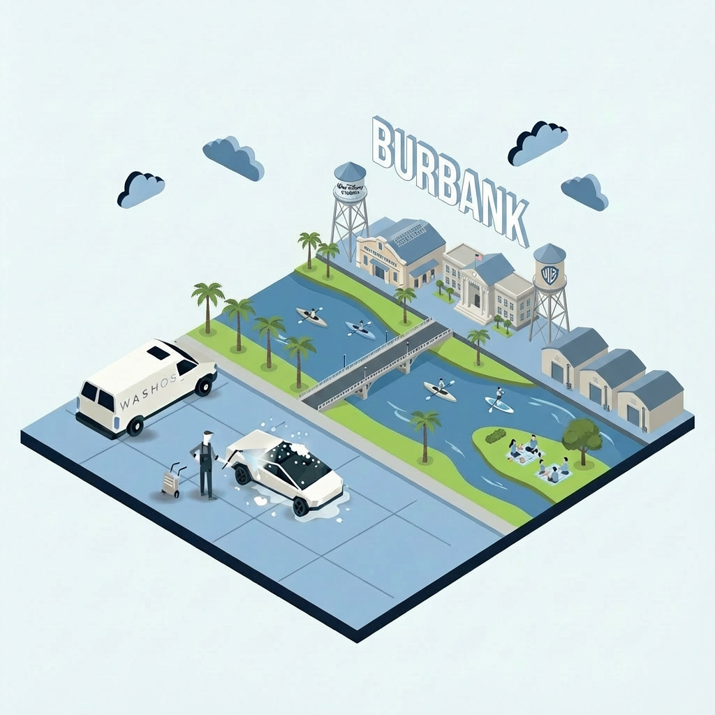 Mobile car detailing service at home in Burbank