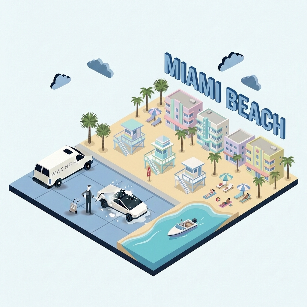 Mobile car detailing service at home in Miami Beach