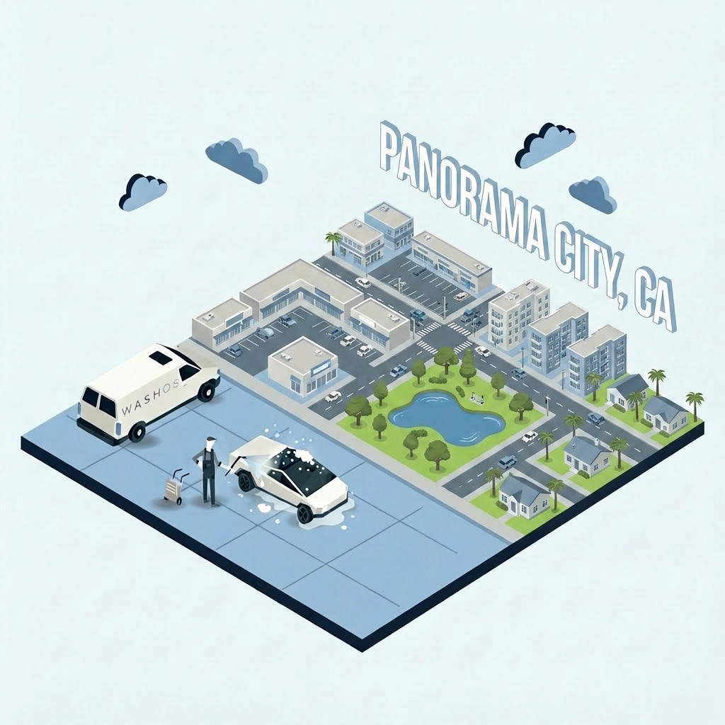 Mobile car detailing service at home in Panorama City