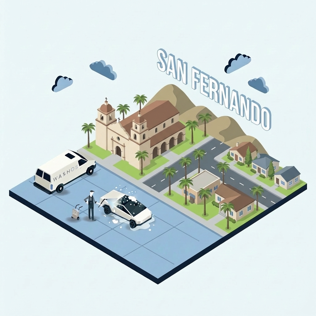 Mobile car detailing service at home in San Fernando