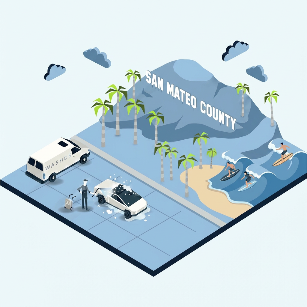 Mobile car detailing service at home in San Mateo County