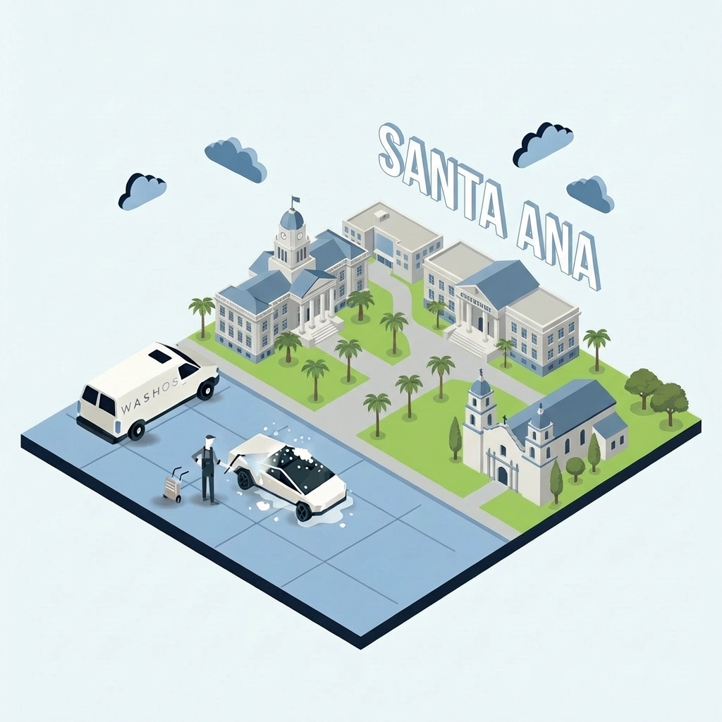 Mobile car detailing service at home in Santa Ana