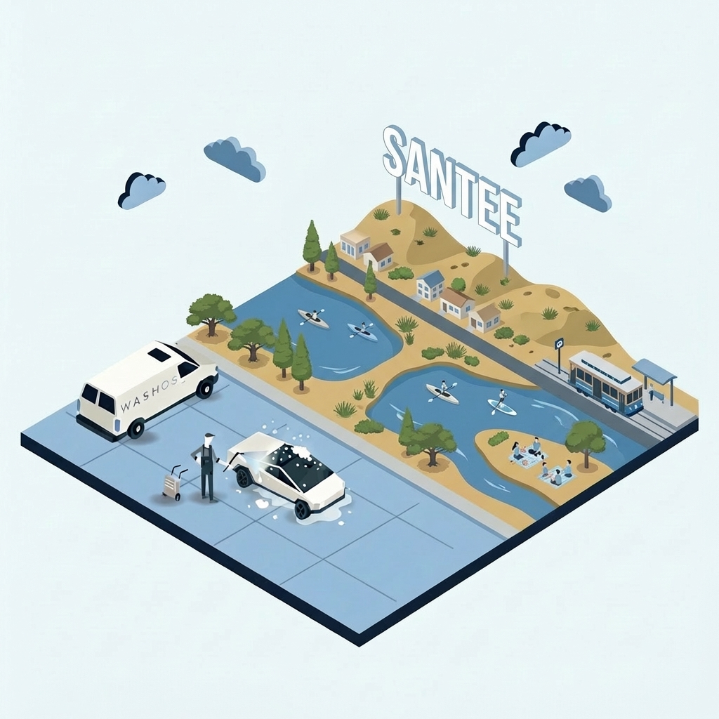 Mobile car detailing service at home in Santee