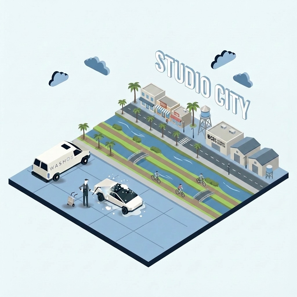 Mobile car detailing service at home in Studio City
