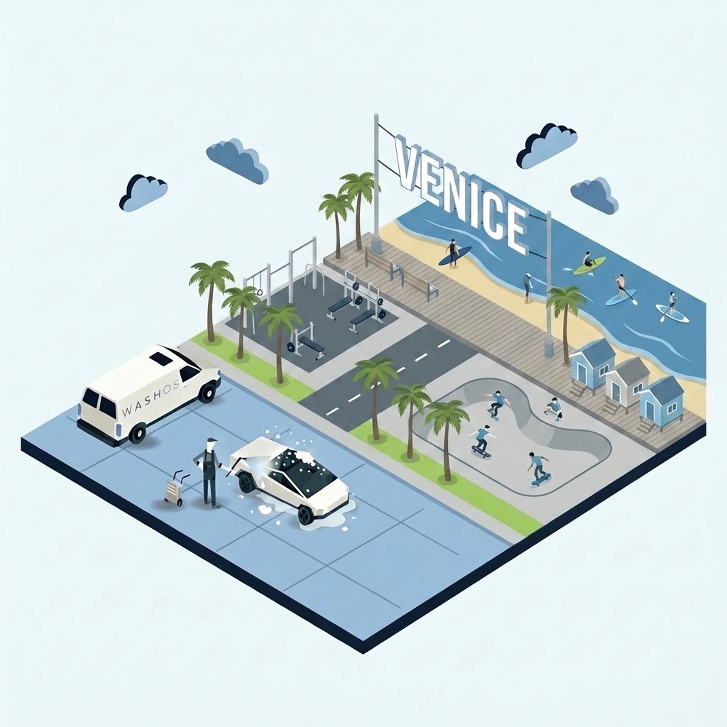 Mobile car detailing service at home in Venice