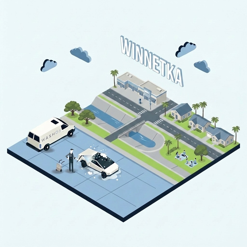Mobile car detailing service at home in Winnetka